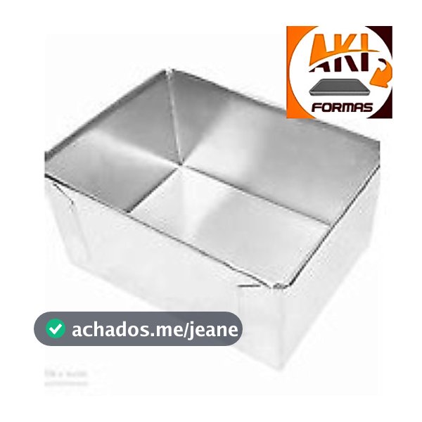 FORMA RETANGULAR 40X30X10 ALTA DE ALUMINIO ALTA TEMPERATURA PARA BOLO COM NOTA FISCAL (5) (( CAIXA 5 ))