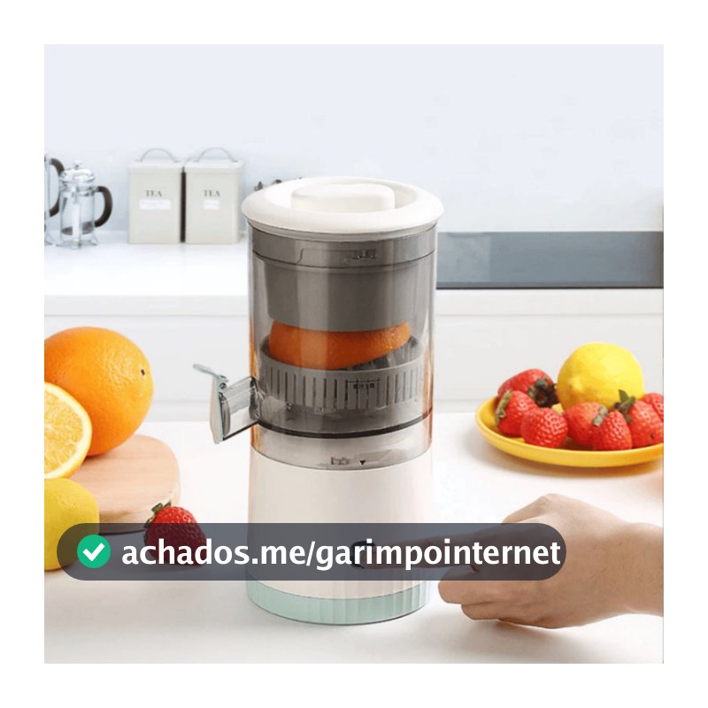 Espremedor Elétrico Portátil USB Recarregável Automático 400ml Suco Natural sem Esforço