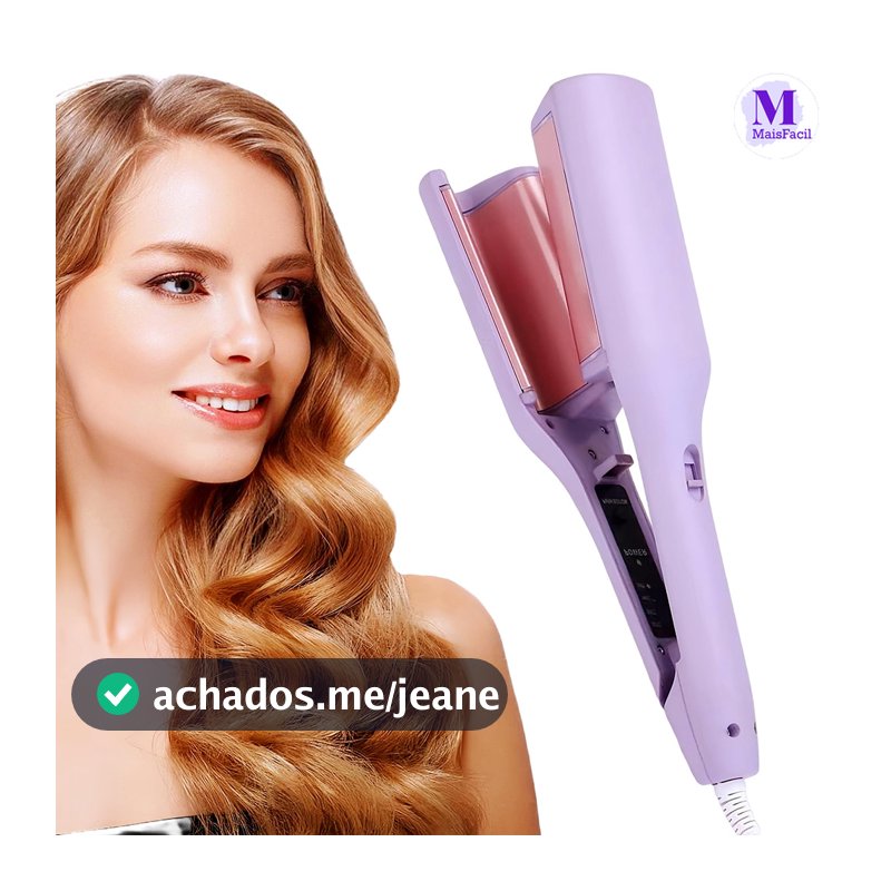 Ondulador Profissional 2 Barris 32mm 110V/220V – Cerâmico com Temperatura Ajustável