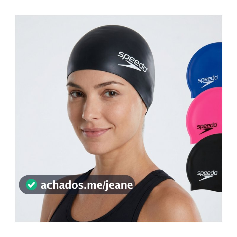Touca De Natação Speedo Flat Adulto Silicone Proteção Água