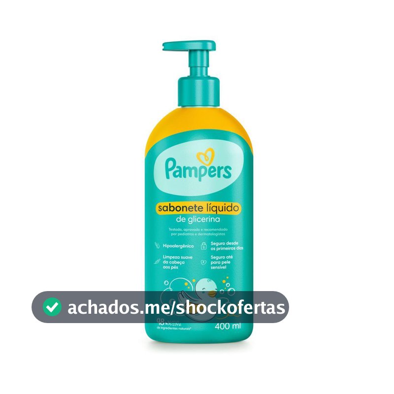 Pampers Sabonete Líquido de Glicerina 400ml