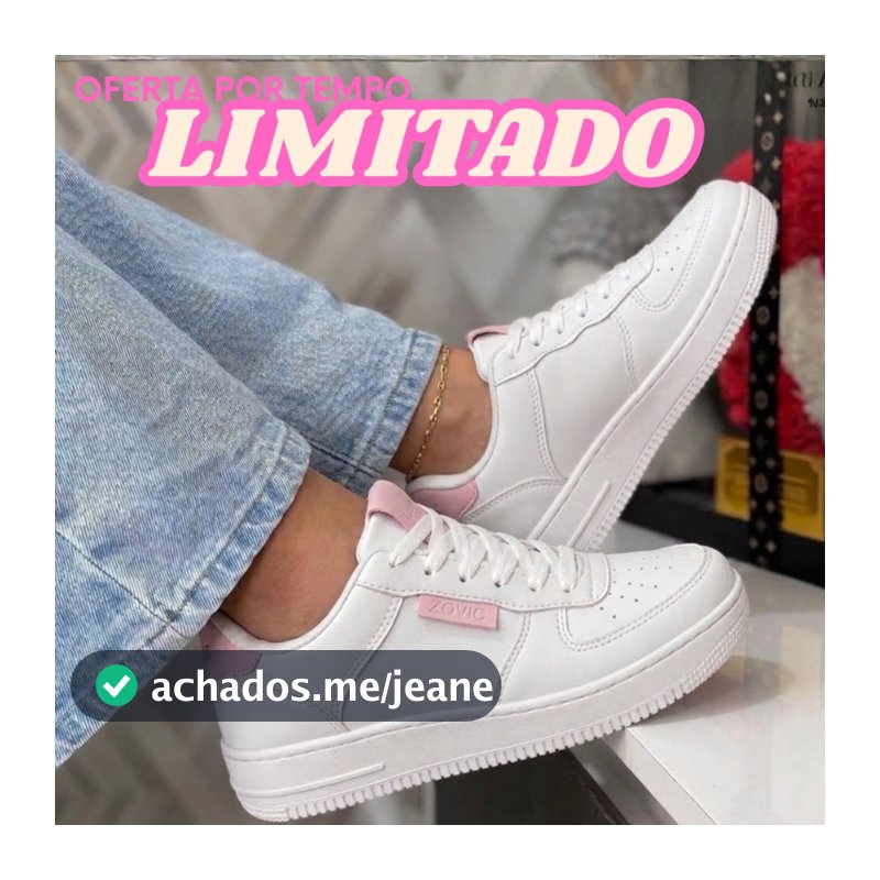 Tênis Feminino Casual Moderno Confortável Macio e Leve Ideal Para Passeio e Trabalho