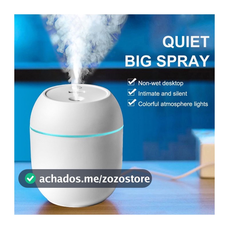 Umidificador De Ar Com Grande Capacidade Para Casa/Escritório Com Atmosfera Led Luz Noturna Lâmpada Casa Para Quarto