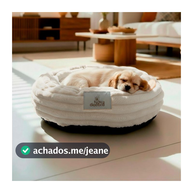 Cama Para Cachorro e Gato Pequeno Ninho Nuvem Caminha Pet Luxo Confortável 50cm - Vaipramix