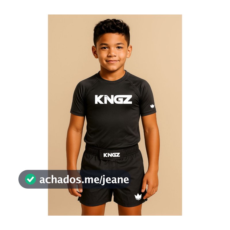 Rash Guard e ou Short Infantil Jiu Jitsu No-Gi KICKBOXING MUAY THAI MMA UFC
