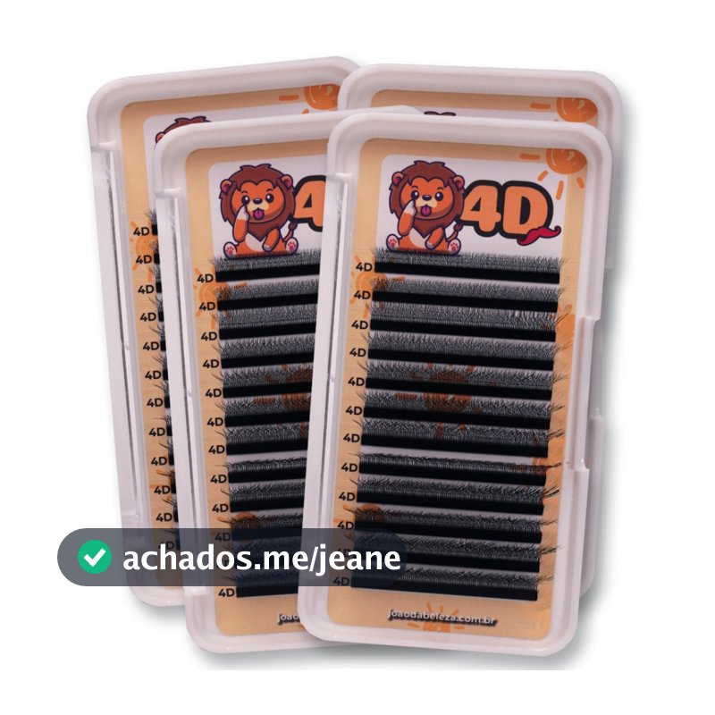Cílios João Da Beleza - W 4d Curvatura M - Tamanho Único