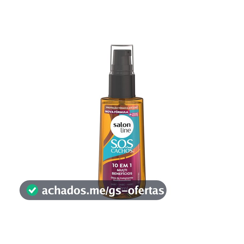 Óleo de Tratamento SOS Cachos 10 em 1 Multibenefícios 42ml