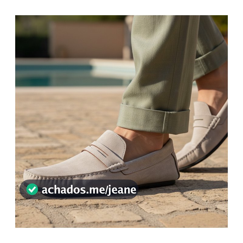 Drive Mocassim Masculino Casual Em Camurça Estilo Dia a Exclusivo Leve Confortável