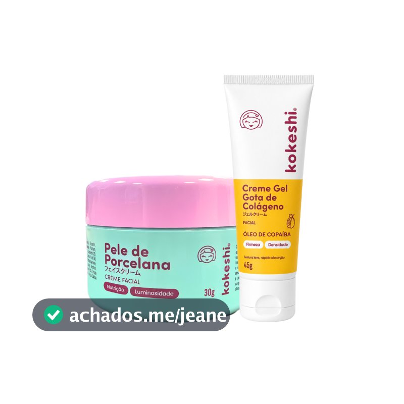 Kit Gota de Colágeno Pele de Porcelana Kokeshi Hidratação e Firmeza