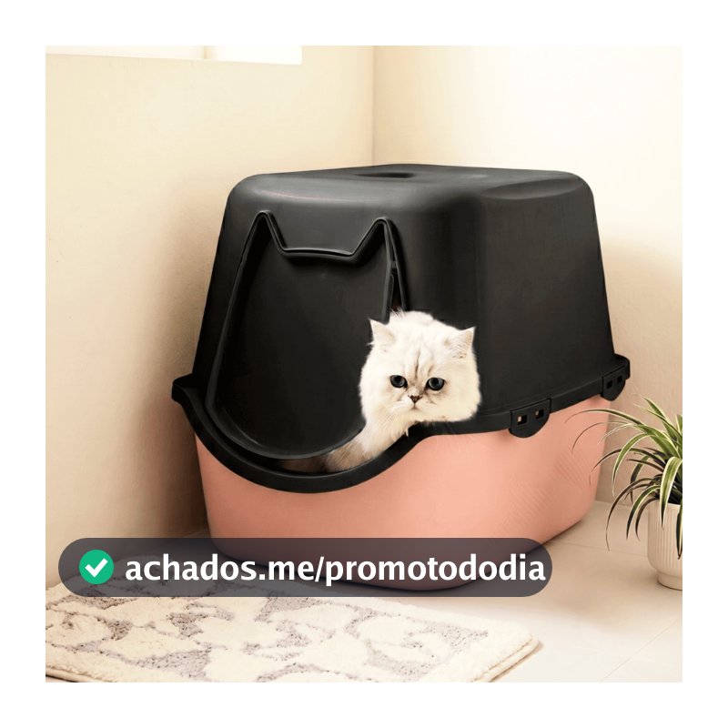 Caixa Areia Fechada Banheiro Toalete Sanitário Gato Antiodor Durapets