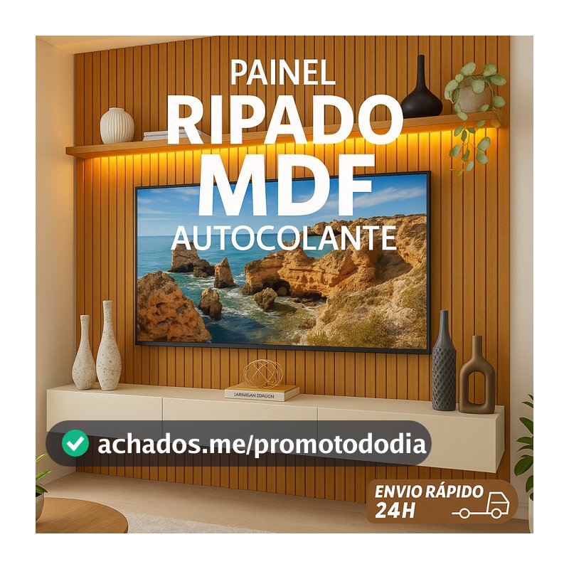 Placas Até 100 Painel de Parede em MDF Autocolante - Premiun Casa Decoração Lar