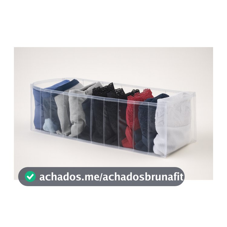 Kit 3 Organizador Gavetas Calcinha Cueca Meia gravatas Multiuso Guarda Roupa