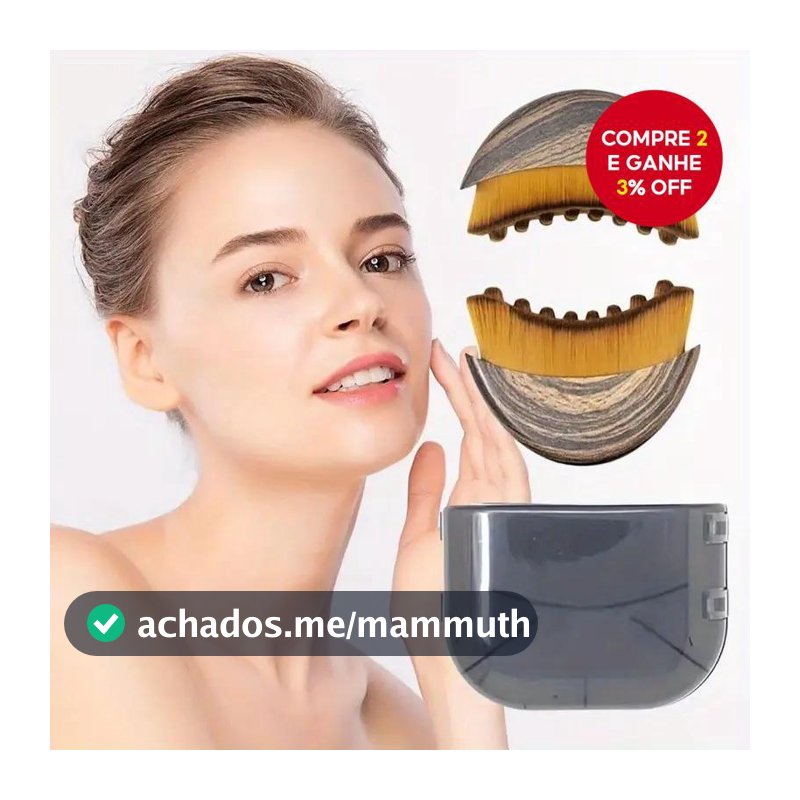 Escova De Massagem De Drenagem Linfática FaceSculpt Pro , Ferramenta Ergonômica Macia Para Contorno Facial E Mandíbula ,