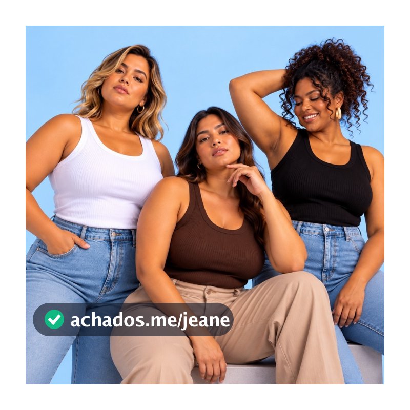 Kit 3 Regatas Femininas Plus Size Ribana Canelada Premium Blusa Básica Alça Larga G1 G2 G3 Moda Feminina
