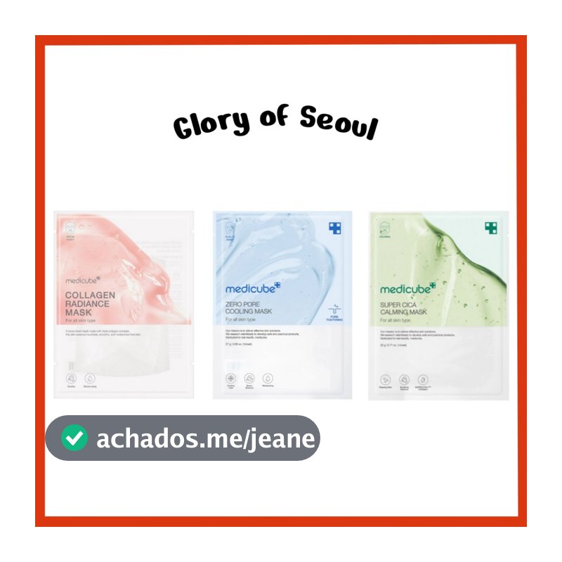 MEDICUBE Collagen Lifting / Zero Pore Cooling / Super Cica Calming Mask pack 1sheet