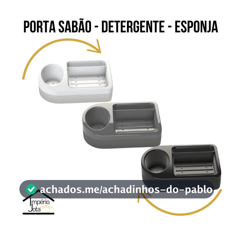 PORTA SABÃO - DETERGENTE - ESPONJA