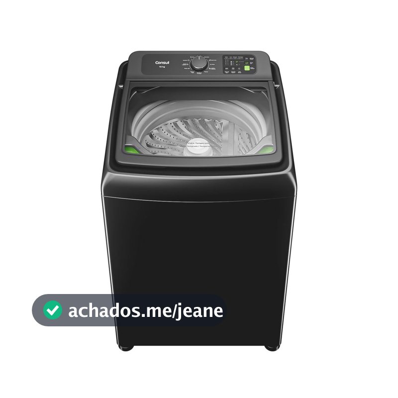 Máquina de Lavar Consul 16Kg Cinza Chumbo com Modo Eco - CWN16A9