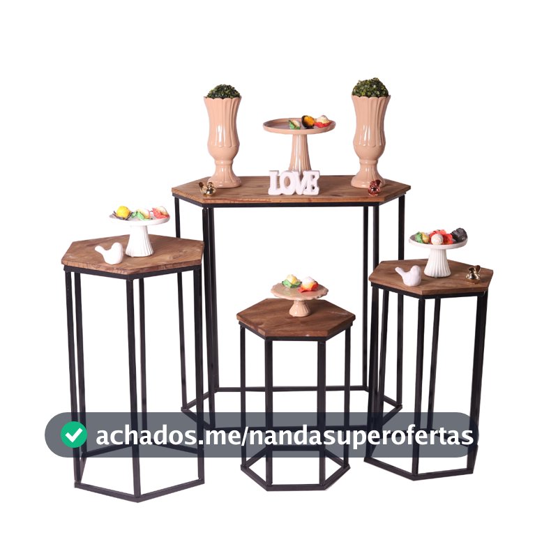 Kit De Mesa Sextavada Para Festa 4 Peças Decoração  Para Festa Kit Pegue Monte Para Festa