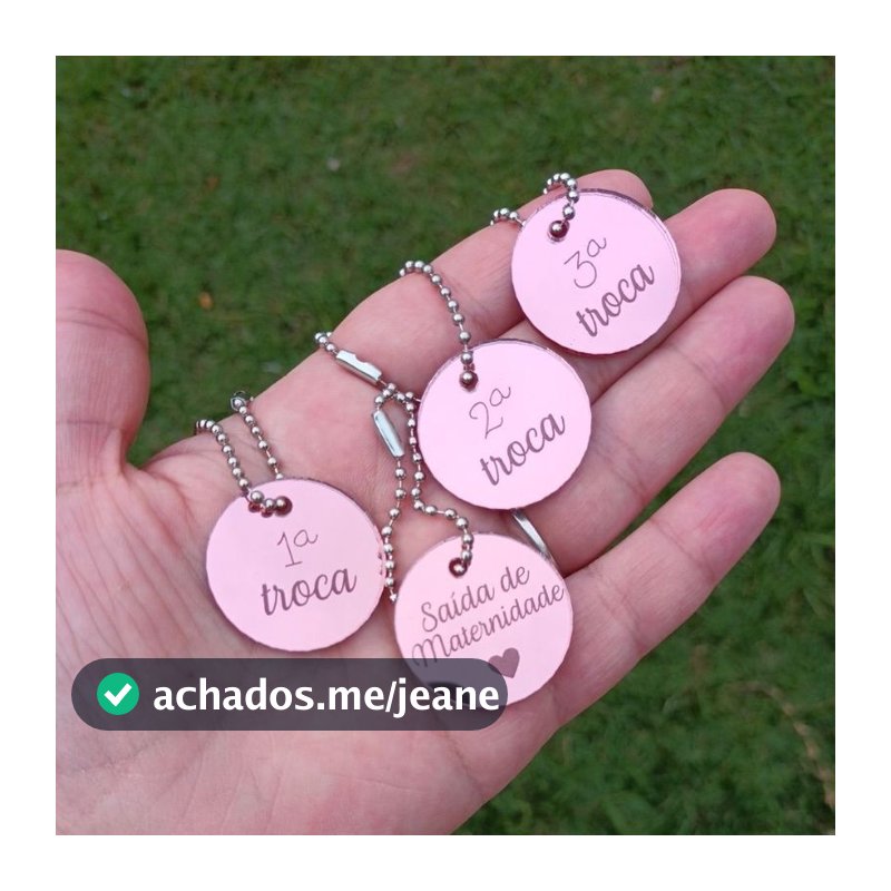 kit 4/5/7/12 tags saída maternidade e trocas de roupas do bebê 3cm