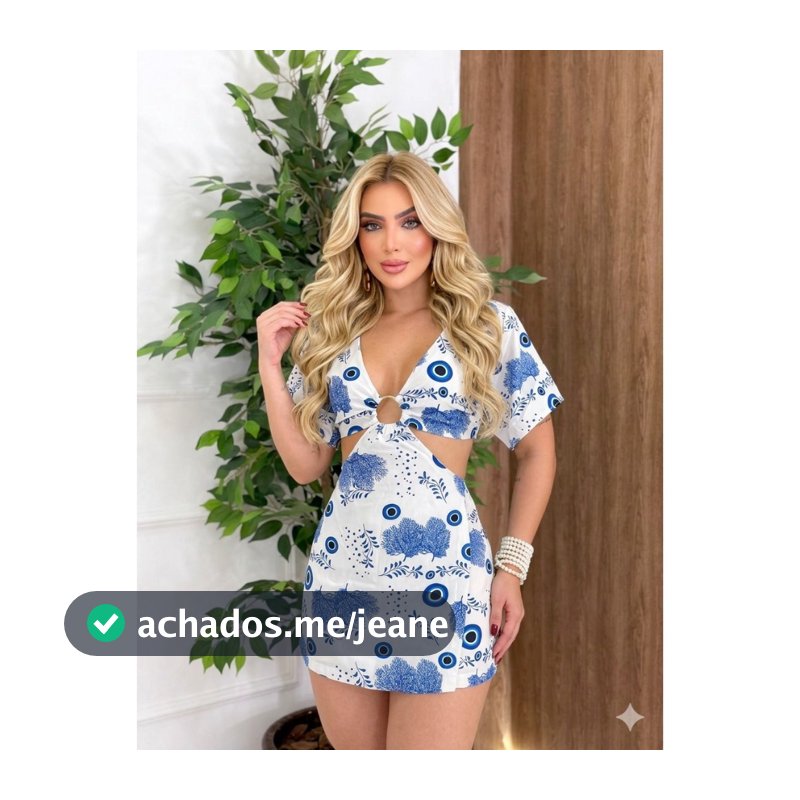 Macaquinho Feminino Short Saia Crepe Barbie Estampado Detalhe de Argola Tendência Lançamento