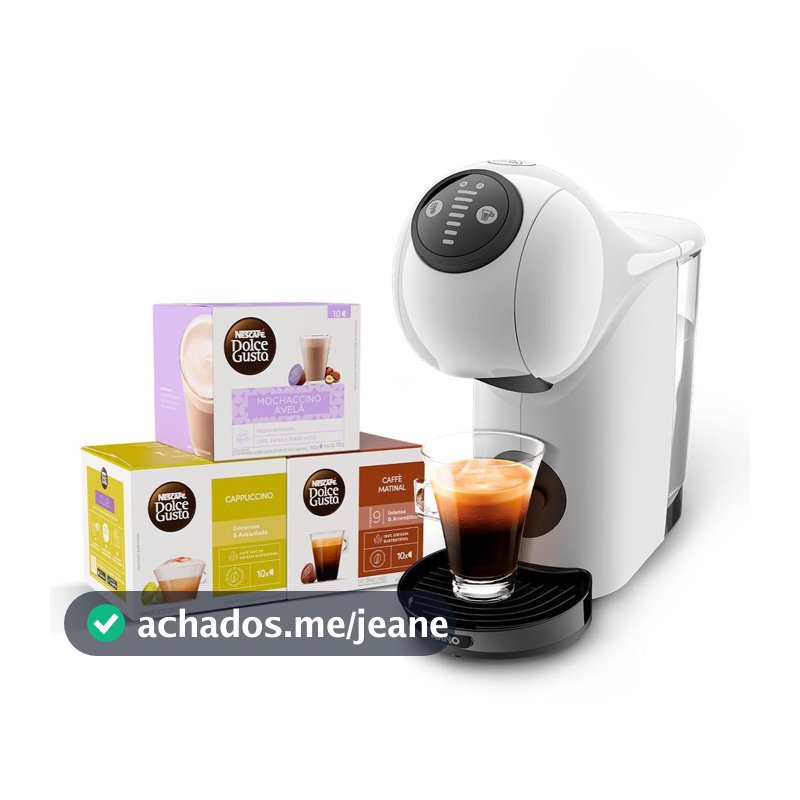 Kit Cafeteira Dolce Gusto Genio S Basic Branca + 30 cápsulas
