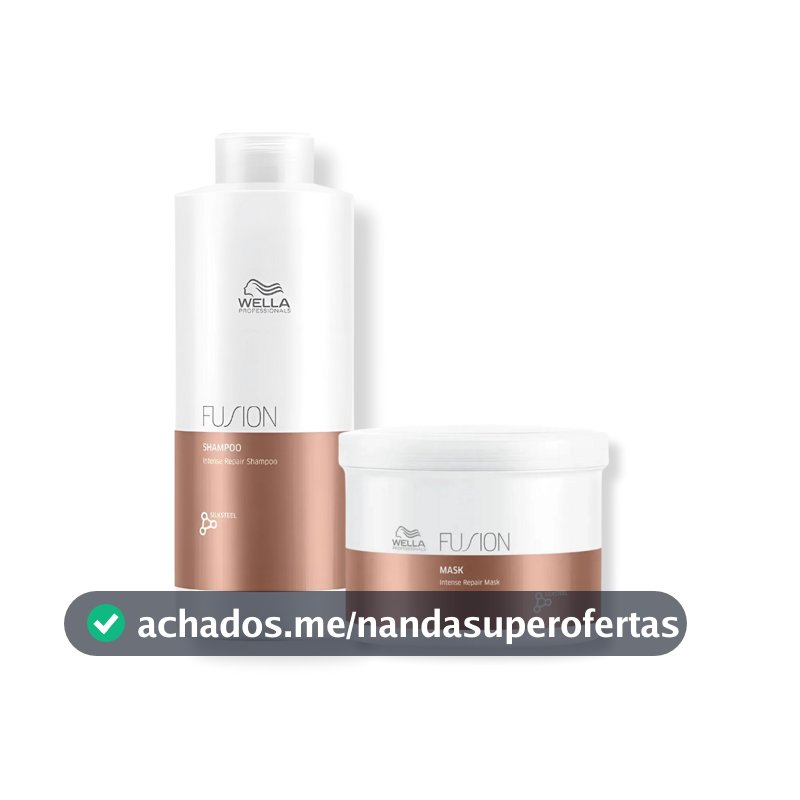 Kit Wella - Shampoo 1L e Máscara 500g Fusion