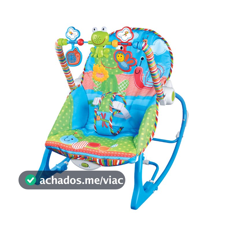 Cadeira de Descanso Musical FunTime até 18kgs Azul-Maxi Baby