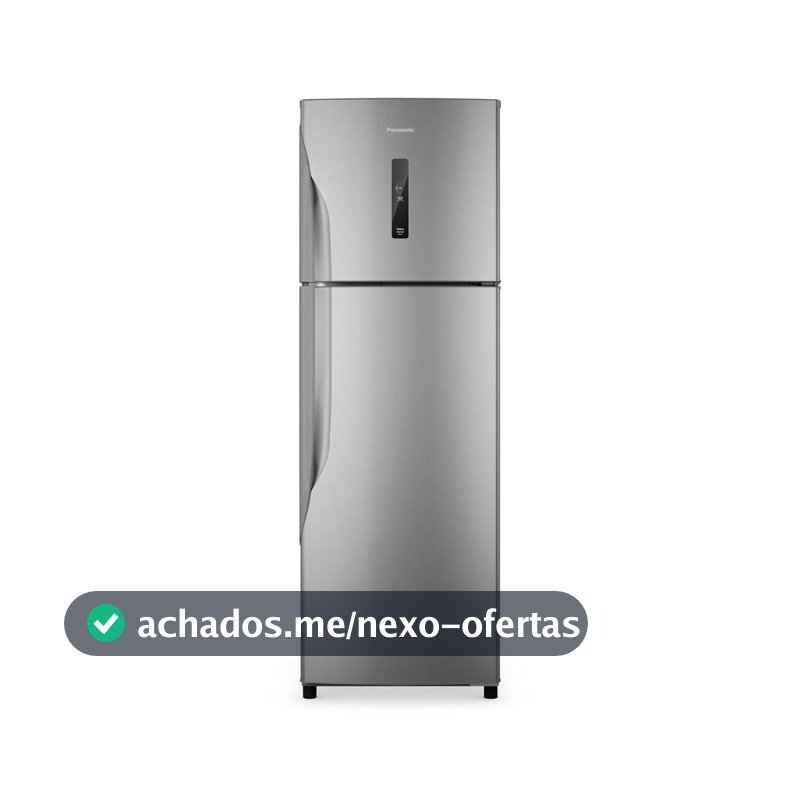 Geladeira Panasonic 391 Litros Duplex Frost Free Inverter Aço Escovado NR-BT44PV3X