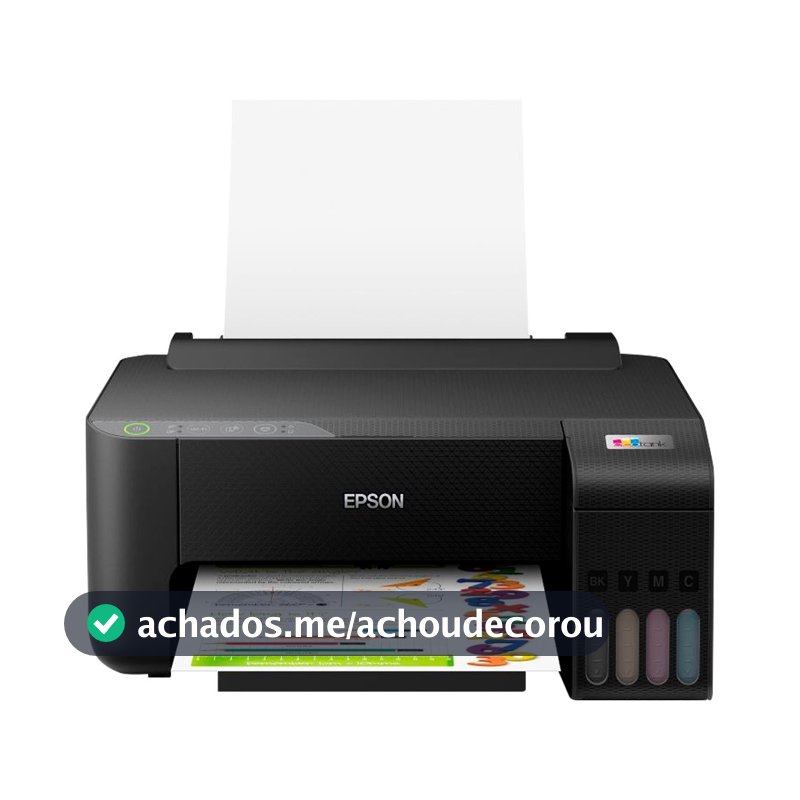 Impressora Epson L1250 Tanque de Tinta, Colorida, Ecotank, Wi-Fi, Preto, Bivolt