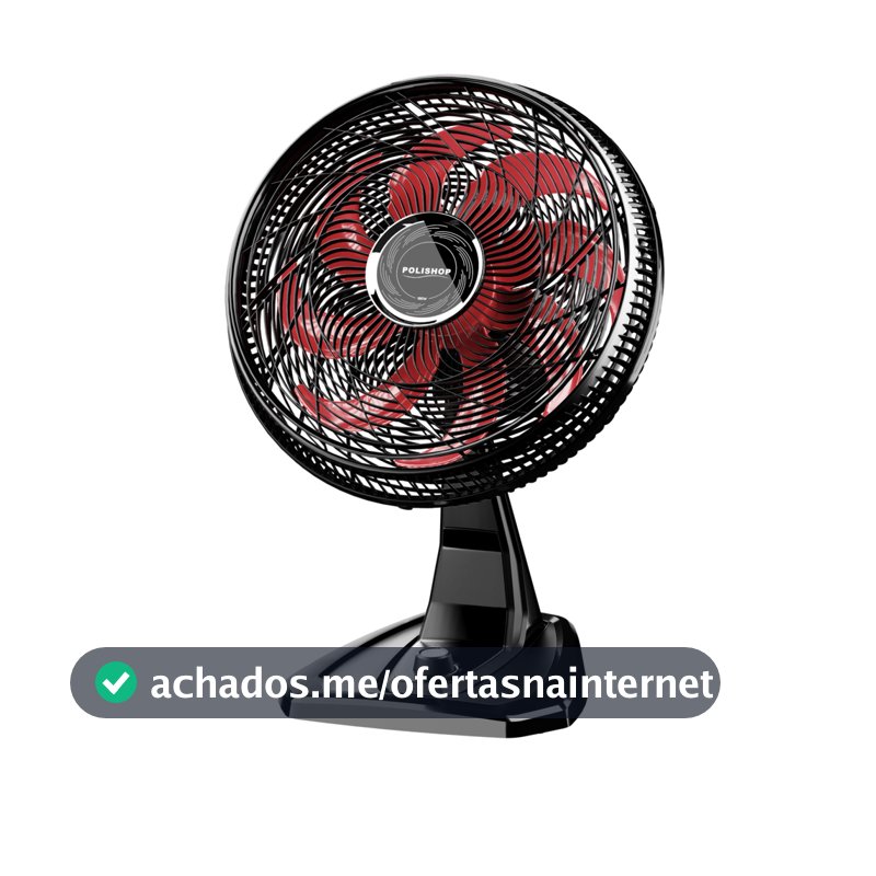 Ventilador de Mesa e Parede Silencioso Potente e Econômico 180W 8 Pás de 50cm POLISHOP