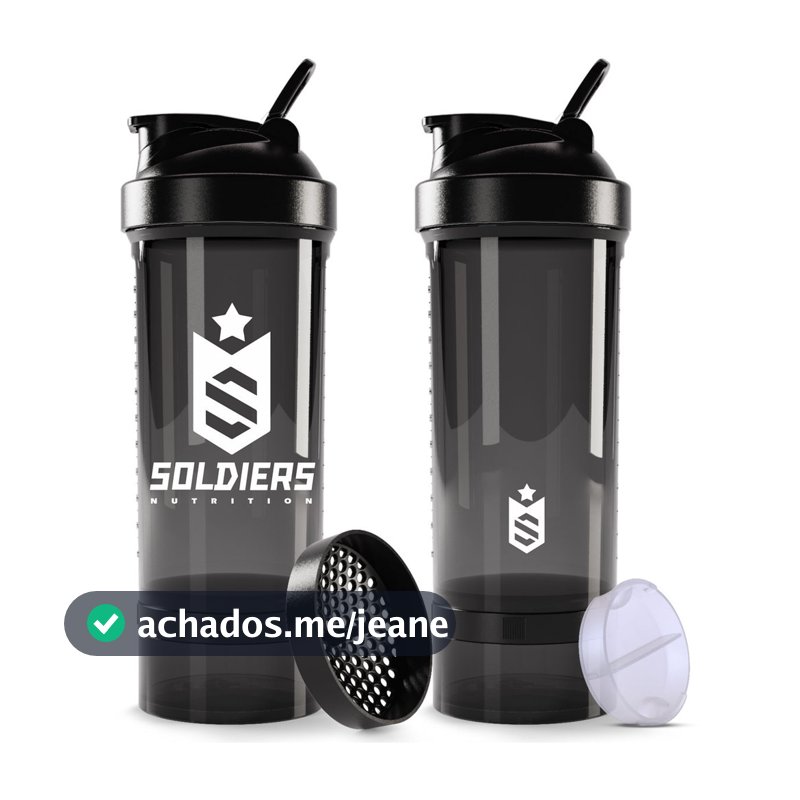 Coqueteleira Pro 700ml Soldiers Nutrition Acessório Academia Hidratação Esportiva