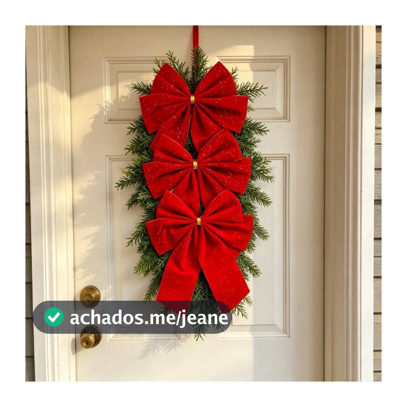 kit 3/6/12 pcs Laço De Enfeite flanela De Árvore De Natal Para Decoração De Festa De Natal