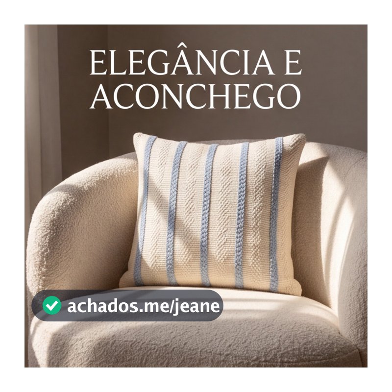 Capa de Almofada 42x42cm 100% Algodão com Aba Decorativa Macia e Elegante