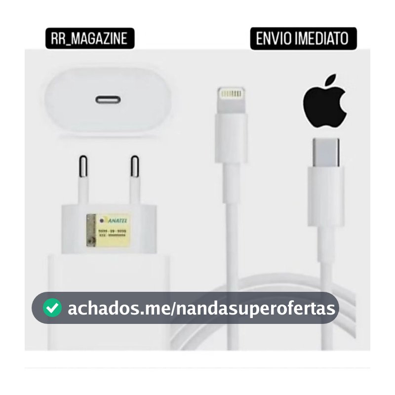 Carregador iPhone Original Completo Turbo 20w iPhone 7 8 11 12 13 14 Promax X Xr Xs