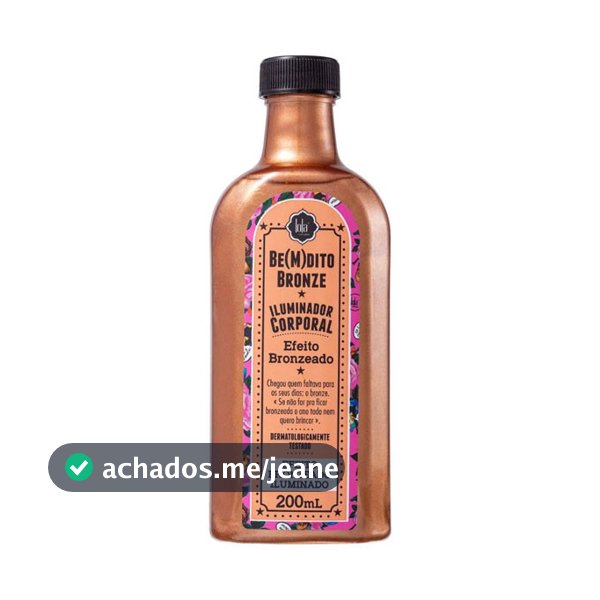 Iluminador Corporal Lola Cosmetics Bemdito Bronze 200ml