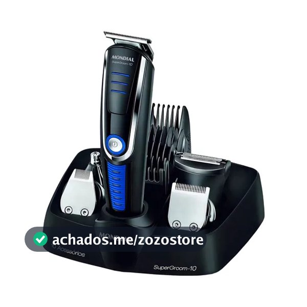 Aparador de Pelos Mondial Super Groom 10 em 1 BG-03 Bivolt – Barba, Cabelo e Corpo