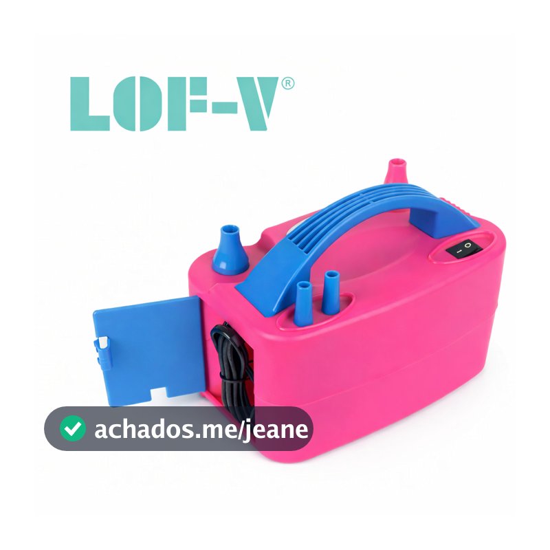 Bomba Inflador Elétrico De Encher Balões Bexigas 110V 600W Enche 2 Bexigas Rápido Festa Decoração