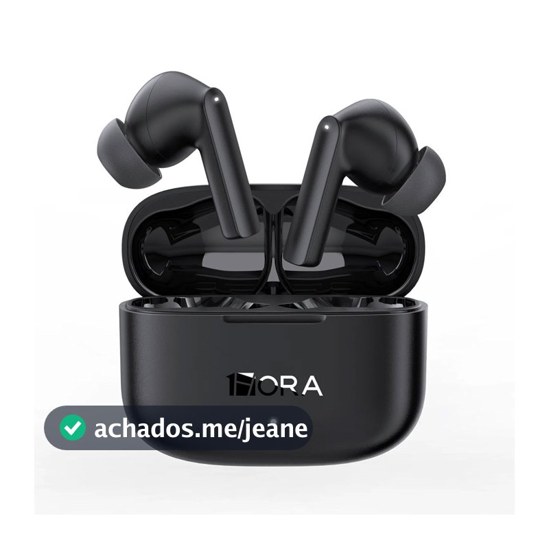 Fone de Ouvido Sem Fio 1Hora Aut206n Bluetooth 5.3 Preto