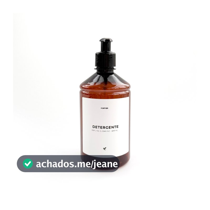 Frasco Unidade Âmbar Detergente, Alcool, Limpa vidros, Desengordurante Para Cozinha 500ml
