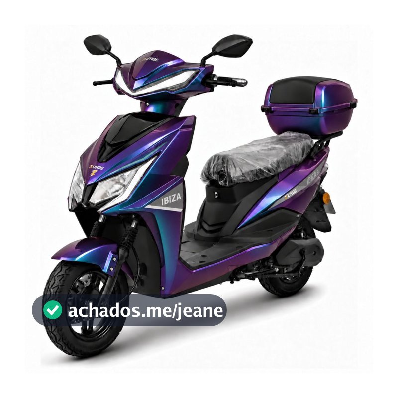 Scooter Elétrica Zurbe Ibiza 1000W Bateria LiFePO4 Removível 76.8V 23Ah Autonomia 50km 32km/h