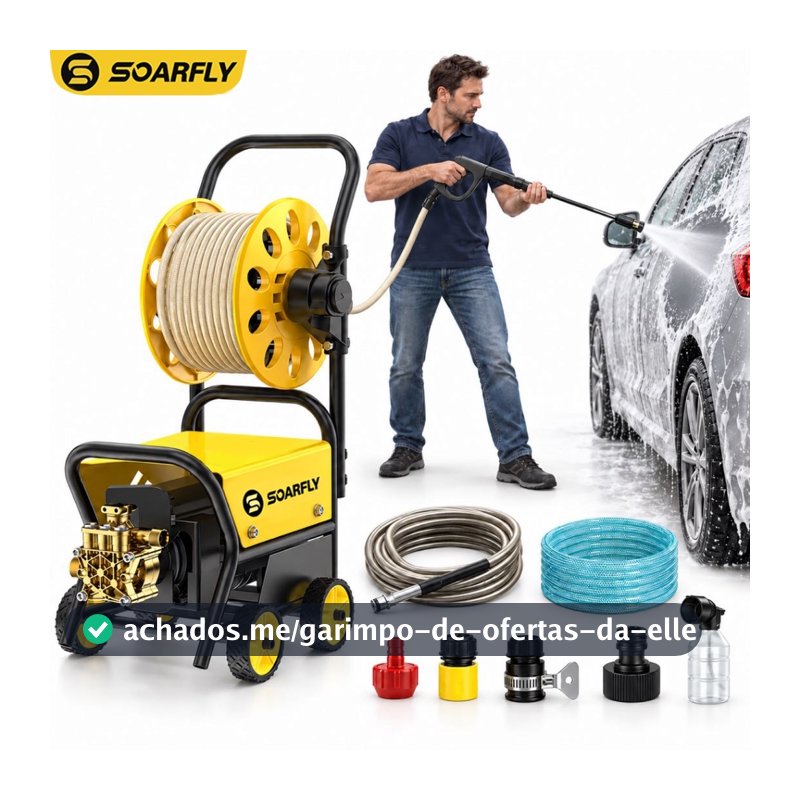 SOARFLY 5800W Lavadora De Alta Pressão Profissional Portátil Motor de Indução Nova Versão