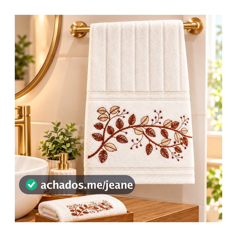 Toalha Lavabo Social Mão Dohler Bordada