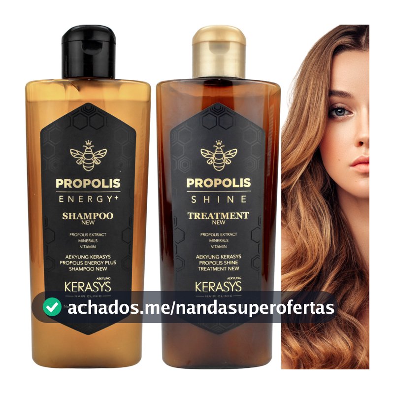 Kit Shampoo E Condicionador Própolis Energy Kerasys 180ml
