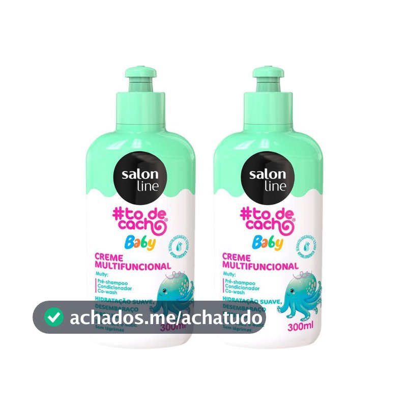 Kit com 2 Cremes Multifuncionais #Todecachinho Baby Salon Line