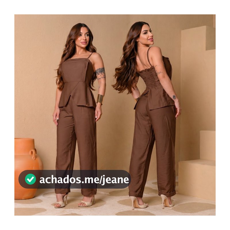 Conjunto Alfaiataria Social Feminino moda luxo roupa feminina elegante look moderno casual alfaiataria social