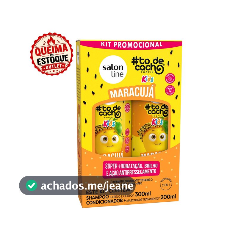 Kit Shampoo e Condicionador Maracujá #todecacho Kids