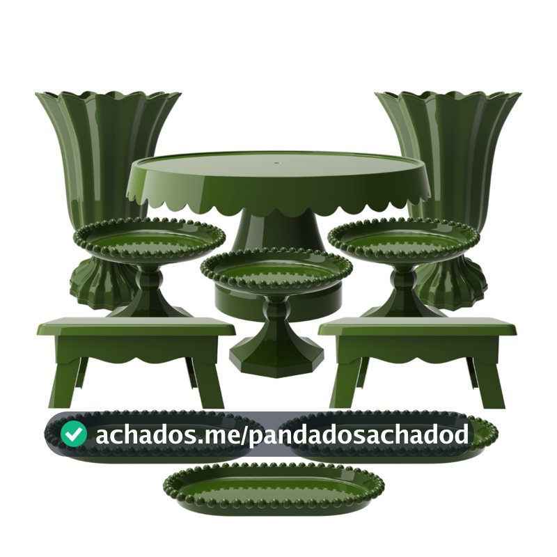 Kit Festivo 11 Peças Completo Prático Doces Boleira Vasos