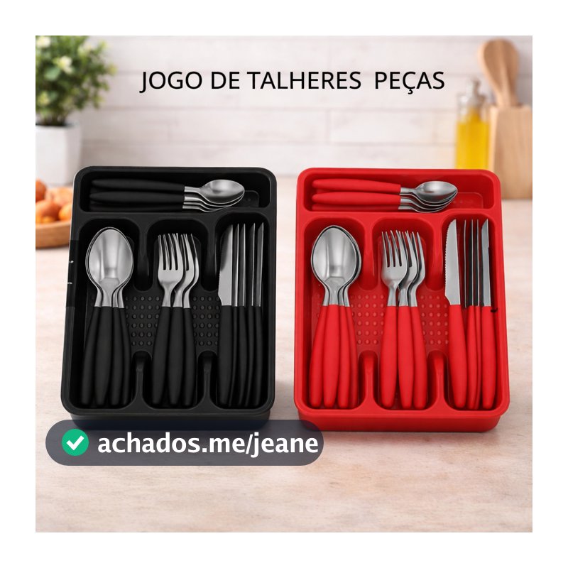Jogo De Talheres 25 Peças  Jogo De Facas Inox Conjunto De Talheres Faqueiros Faca Garfo Colher