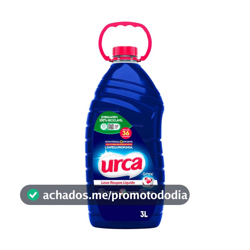 Lava Roupas Liquido  Urca Azul - 3l