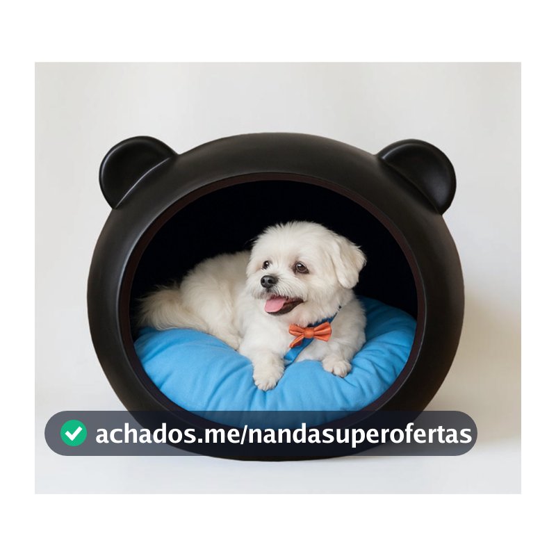 Casa Cachorro Pet De Polietileno C/ Almofada Cama M